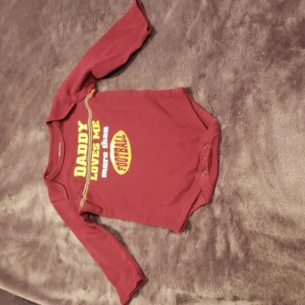 Football onesie size 6/9 months faded‎ glory brand